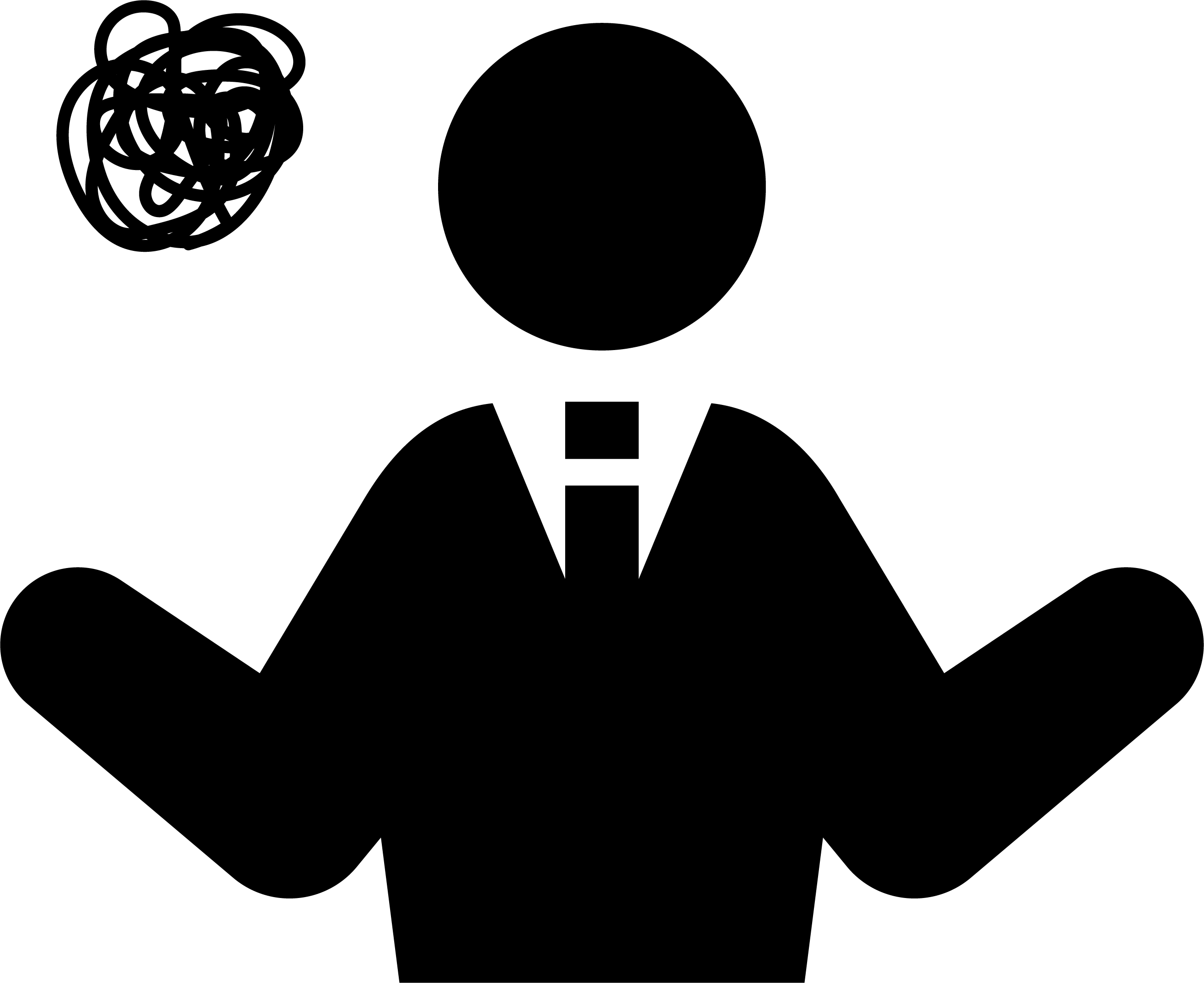 悩むビジネスマン